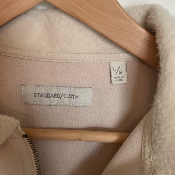 Urban Outfitter Standard Cloth cream colored 3/4 zip pullover. - Picture 2 of 3